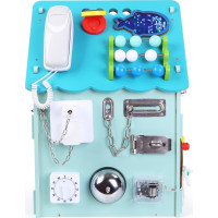 2Kids Toys Activity board Domeček modrý