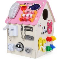 2Kids Toys Activity board Domeček růžový