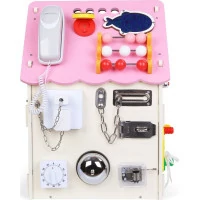 2Kids Toys Activity board Domeček růžový