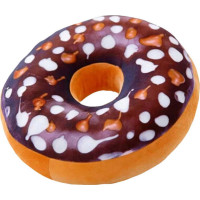 Dekorační polštář DONUT 40 cm - čokoládová poleva