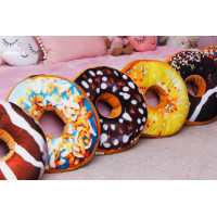 Dekorační polštář DONUT 40 cm - modrý