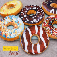 Dekorační polštář DONUT 40 cm - modrý
