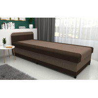Čalouněná postel s úložným prostorem OLIVIA II- 200x80 cm - hnědá