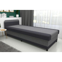 Čalouněná postel s úložným prostorem OLIVIA II- 200x80 cm - šedá