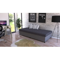 Čalouněná postel VELNO - 200x90 cm - šedá