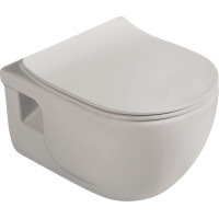 Sapho BRILLA závěsná WC mísa, Rimless, 36, 5x53cm, latte mat 100614-114