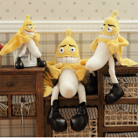 Plyšová hračka ANGRY BANANA - žlutý