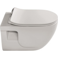 Sapho BRILLA závěsná WC mísa, Rimless, 36, 5x53cm, latte mat 100614-114