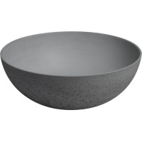 Sapho FORMIGO betonové umyvadlo na desku, Ø 39cm, šedá FG317