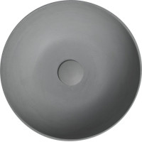 Sapho FORMIGO betonové umyvadlo na desku, Ø 39cm, šedá FG317
