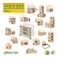 Walachia Dřevěná stavebnice Vario Box 450 dílů