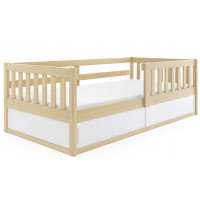 Dětská postel s úložným prostorem SMART 160x80 cm - přírodní