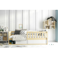 Dětská postel s úložným prostorem SMART 160x80 cm - přírodní