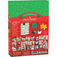 EUROGRAPHICS Puzzle Adventní kalendář: Vánoční vousky 24x50 dílků