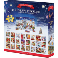 EUROGRAPHICS Puzzle Adventní kalendář: Vánoční vzpomínky 24x50 dílků