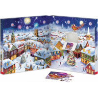 EUROGRAPHICS Puzzle Adventní kalendář: Vánoční vzpomínky 24x50 dílků