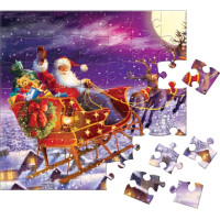 EUROGRAPHICS Puzzle Adventní kalendář: Vánoční vzpomínky 24x50 dílků