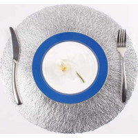 Prostírání GALLO 38 cm - stříbrné