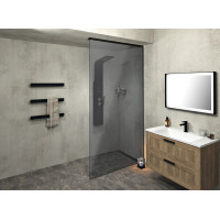 Polysan ARCHITEX sada pro uchycení skla, podlaha-stěna-strop, 1610x2600mm, černá mat AL2616B