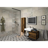Polysan ARCHITEX sada pro uchycení skla, podlaha-stěna-strop, 1610x2600mm, černá mat AL2616B