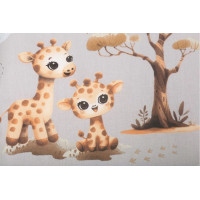 Dětské bavlněné povlečení do postýlky 120x90 cm BABYMAM PREMIUM - Dobrodružství v džungli