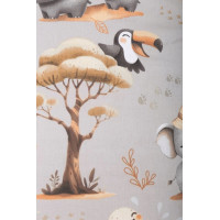 Dětské bavlněné povlečení do postýlky 120x90 cm BABYMAM PREMIUM - Dobrodružství v džungli