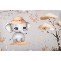 Dětské bavlněné povlečení do postýlky 120x90 cm BABYMAM PREMIUM - Dobrodružství v džungli