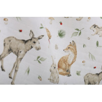 Dětské mušelínové pleny BABYMAM PREMIUM 60x75 cm - sada 3 ks - Lesní zvířátka