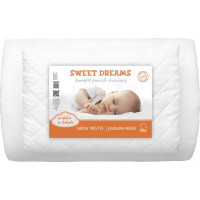 Dětská peřinka a prošívaný polštář do postýlky SWEET DREAMS - 135x100 cm + 40x60 cm