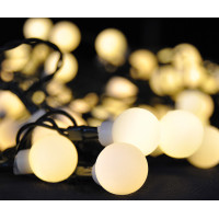 Solight LED 2v1 venkovní vánoční řetěz, koule, dálkový ovladač, 100LED, RGB+bílá, 10m+5m, 8 funkcí, IP44