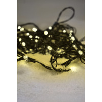 Solight LED vánoční řetěz, 3m, 20 LED, 3 x AA, teplé bílé světlo, zelený kabel