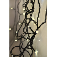 Solight LED vánoční řetěz, 3m, 20 LED, 3 x AA, teplé bílé světlo, zelený kabel