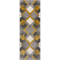 Běhoun Hand Carved Nimbus Grey/Ochre