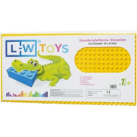 L-W Toys Velká podložka na stavění - JUNIOR 16x32 bodů žlutá