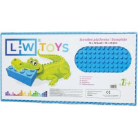 L-W Toys Velká podložka na stavění - JUNIOR 16x32 bodů modrá