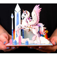 EscapeWelt 3D dřevěné puzzle Jednorožec
