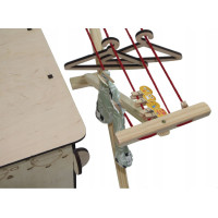 Dřevěná pračka s příslušenstvím - přírodní