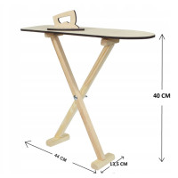 Dřevěná pračka s příslušenstvím - přírodní