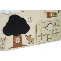 Interaktivní dětská tabule PODZIMNÍ LES - 75x50 cm - přírodní