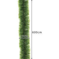 Dekorační vánoční řetěz 6 m - zelený