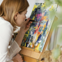 Malířské plátno 30x40 cm - sada 4 kusů