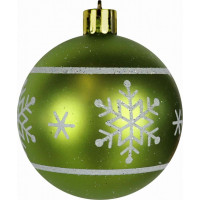Vánoční závěsné baňky na stromeček FESTIVE 6 cm - 16 ks - červené/zelené/bílé