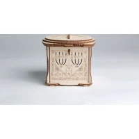 EscapeWelt 3D dřevěná skládačka Pirate's Treasure Chest Box složená