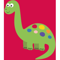 Dětský bavlněný ručník ANIMALS 30x50 cm - Dinosaurus