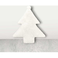 Tvarovaný polštář VÁNOČNÍ STROMEČEK - 45 cm - krémový