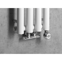 Sapho PILON otopné těleso 270x1800mm, se čtyřmi háčky pro ručník, bílá mat IZ121T