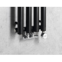 Sapho PILON otopné těleso 270x1800mm, se čtyřmi háčky pro ručník, černá mat IZ122T