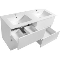 Aqualine PANEDA umyvadlová skříňka 119x55x45, 2cm, bílá PN212
