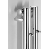 Sapho PILON otopné těleso 122x1800mm, se dvěma háčky pro ručník, chrom IZ123T