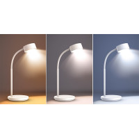 Solight LED stolní lampička, 4,5W, 300lm, 3CCT, bílá, podstavec